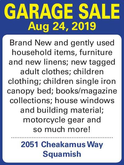 North Shore News Classifieds Garage Sales