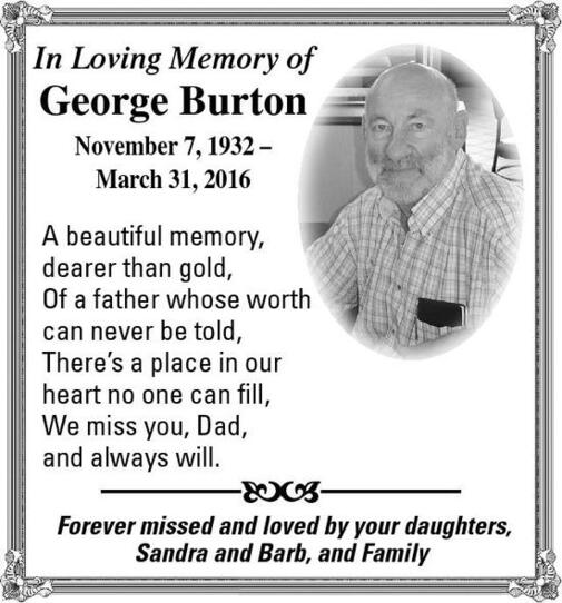 George Burton Obituary Leduc Rep