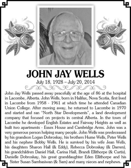 John Wells Obituary Globe