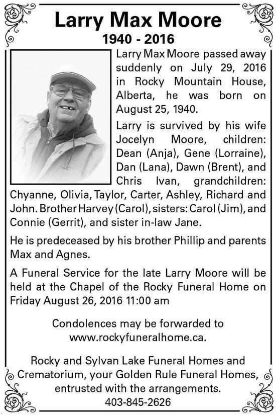 Larry Moore Obituary Globe