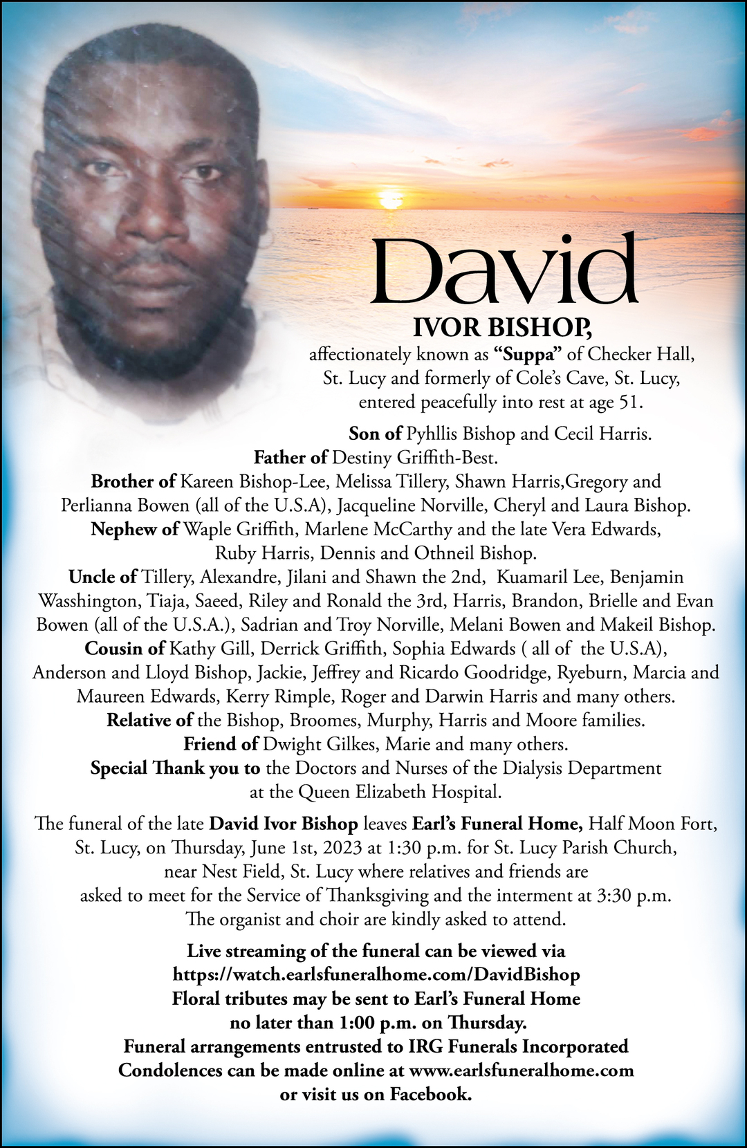 David Obituary Nation News