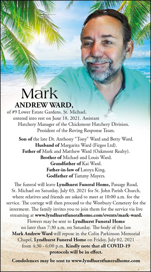 Mark Ward Obituary Nation News