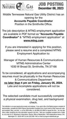 Middle Tennessee: Looking for EMPLOYMENT? Check out the