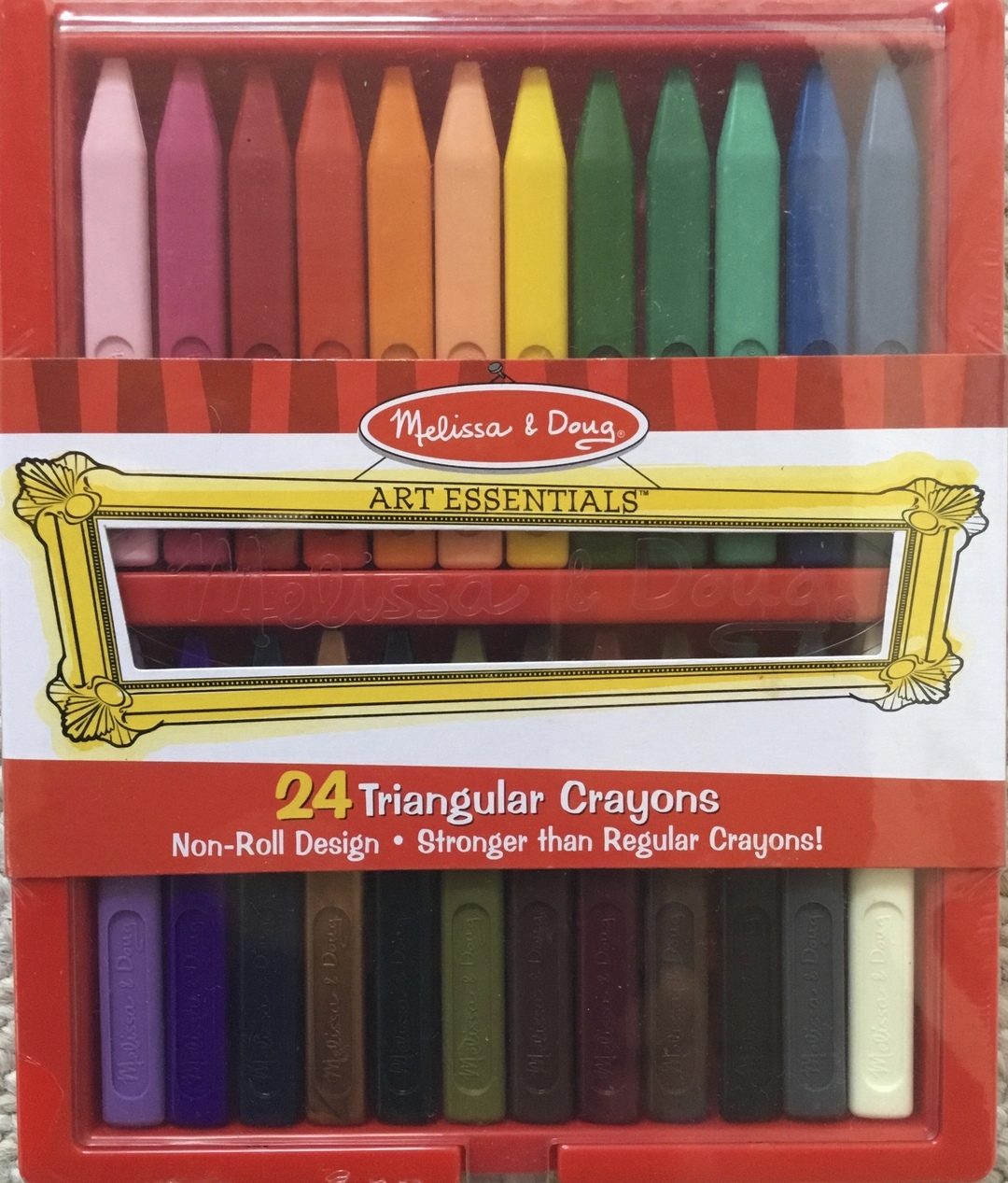 Melissa & Doug 24 Triangle Crayons